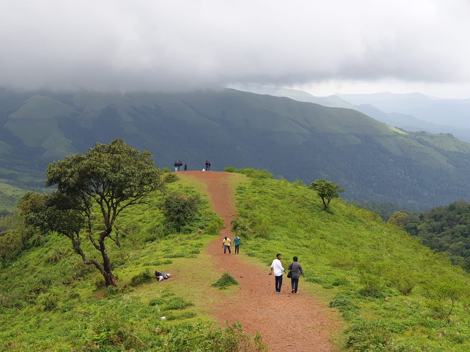 View of Kodachadri peak in the Western Ghats, Karnataka, near Mookambika Temple