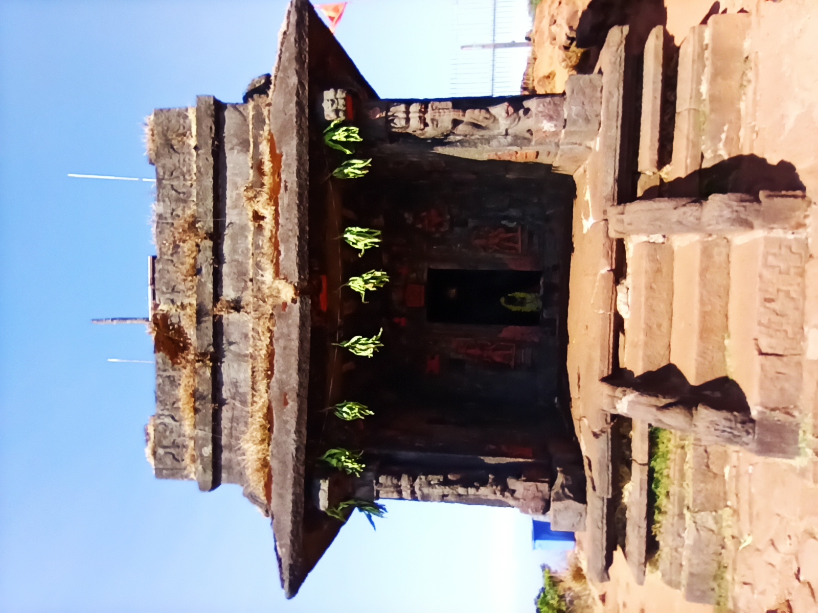 Sarvajnapeetham stone structure atop Kodachadri peak, associated with Adi Shankaracharya